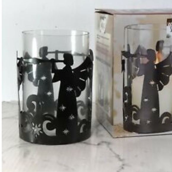 Pomeroy Angel Holiday Luminaria Hurricane Candle Holder Lantern Table Decor - Picture 2 of 10